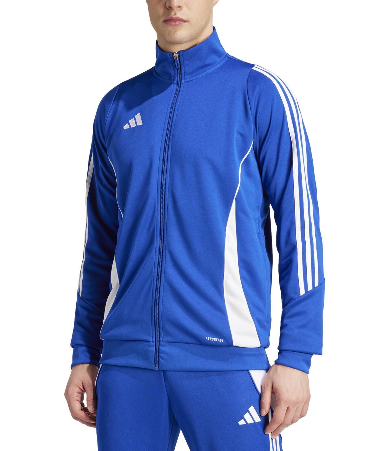 adidas Mens Tiro 24 Slim-Fit Performance 3-Stripes Track Jacket - Team Navy Product Image