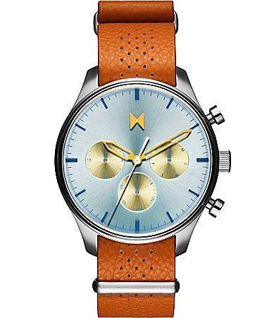 MVMT Mens Airhawk Chronograph Tan Leather Strap Watch Product Image