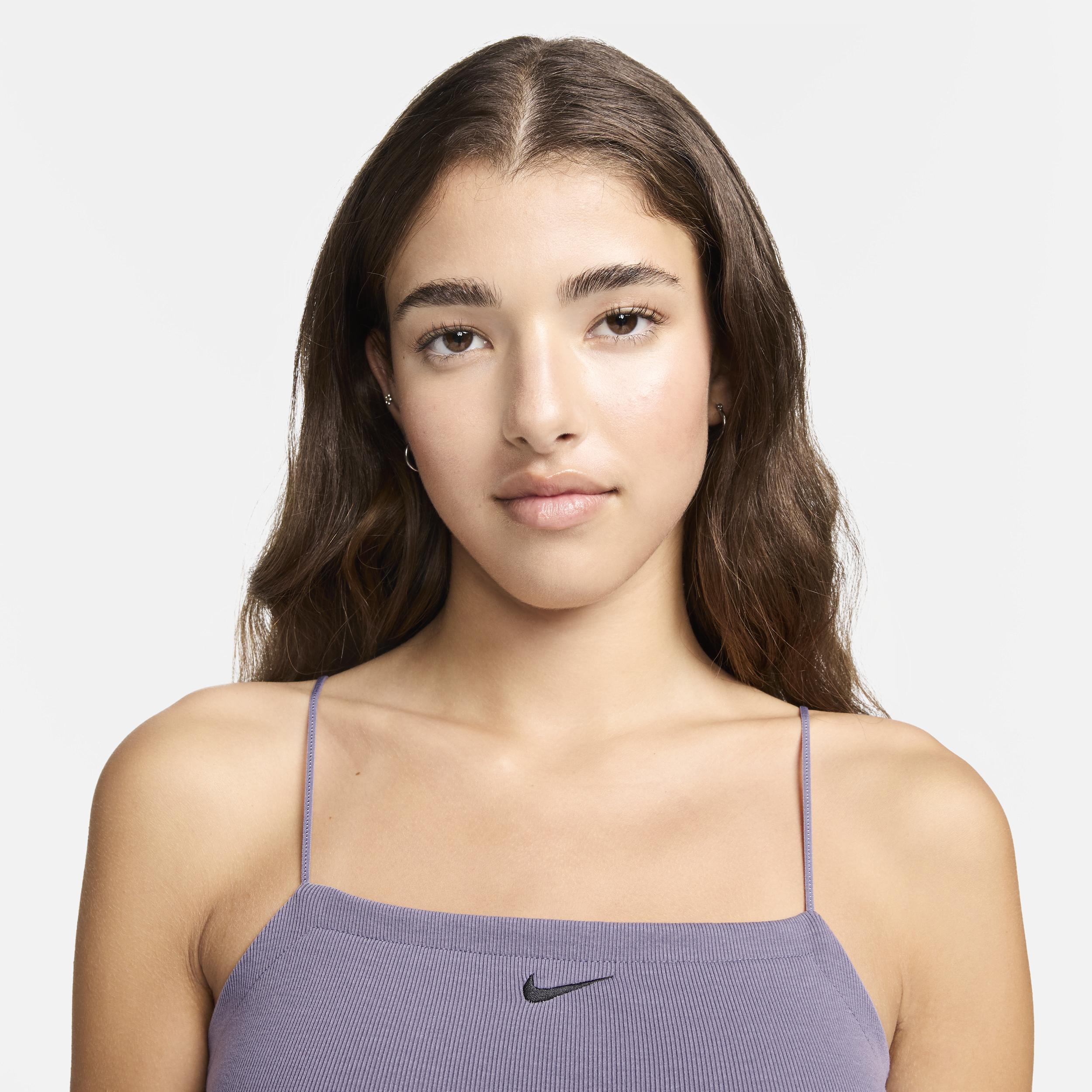 Womens Nike Sportswear Chill Knit Tight Mini-Rib Cami Dress Product Image