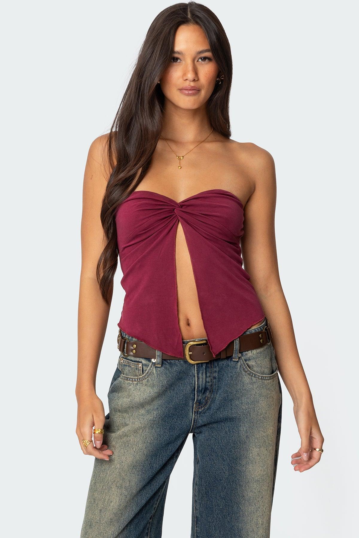 Twisted Split Front Tube Top product image