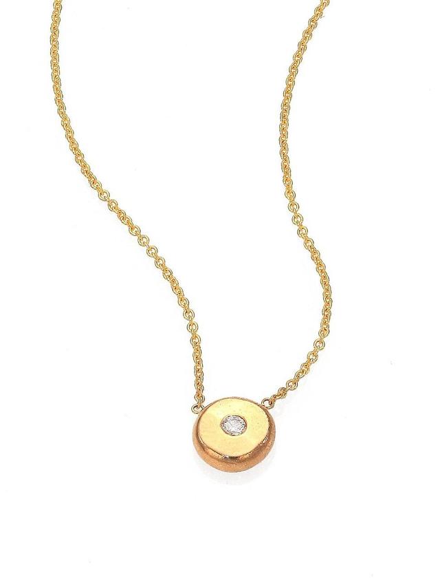 Diamond & 14K Gold Pendant Necklace Product Image