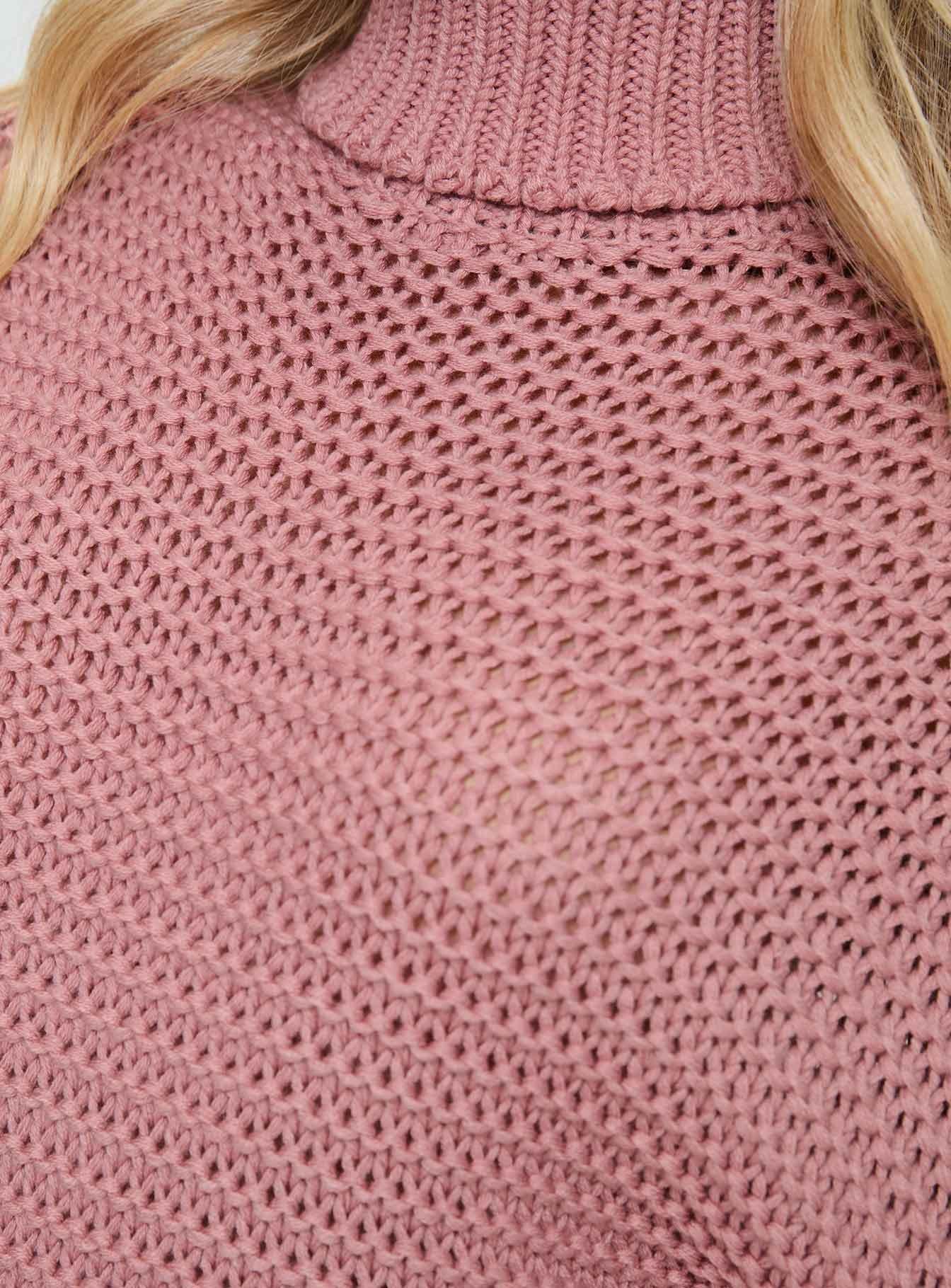 Hayworth Turtle Neck Sweater Pink Product Image