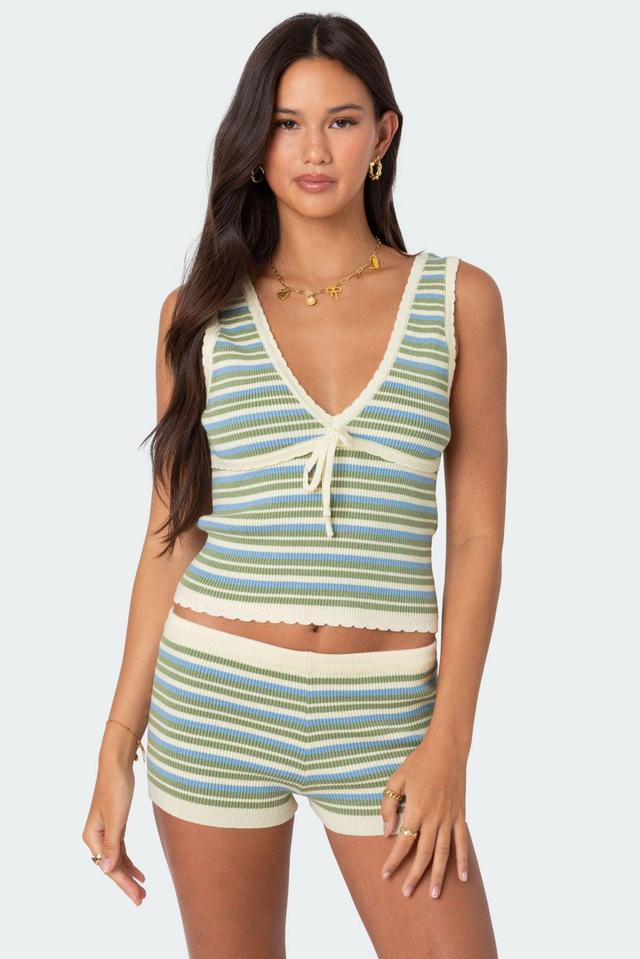 Serana Striped Knit Top Product Image