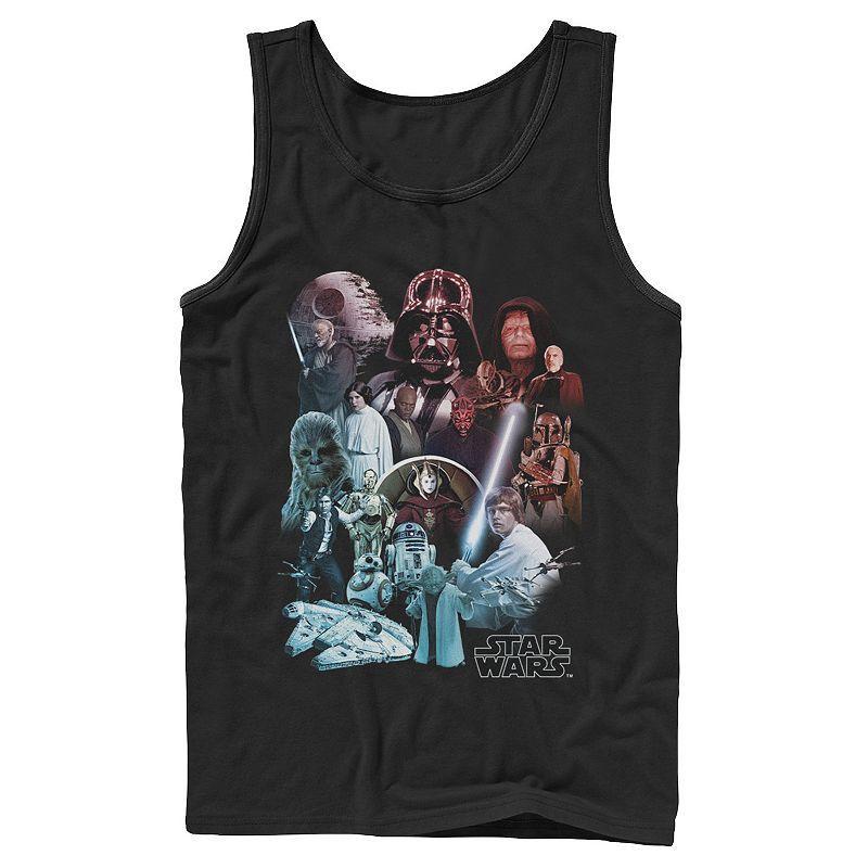 Mens Star Wars Character Collage Poster Tank Top Product Image