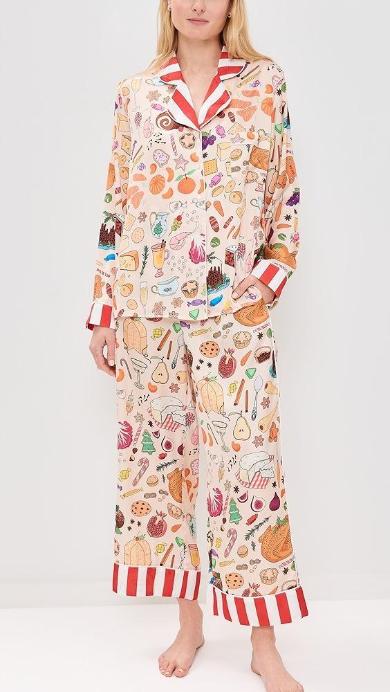 Karen Mabon Holiday Feast Long Pajama Set | Shopbop Product Image