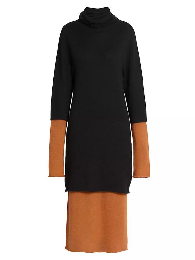 Interplay Alpaca-Blend Turtleneck Midi-Dress Product Image