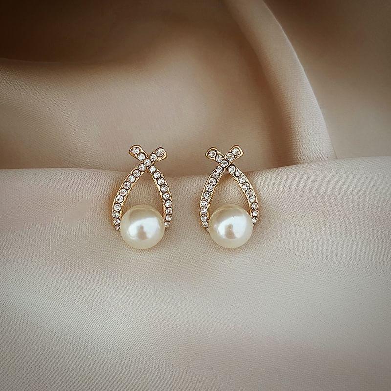 Faux Pearl / Alloy Earring (Various Designs) Product Image