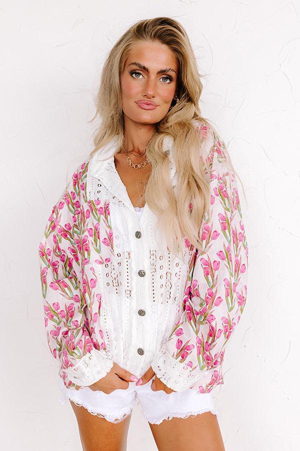 Garden Party Ready Lace Button Up Product Image