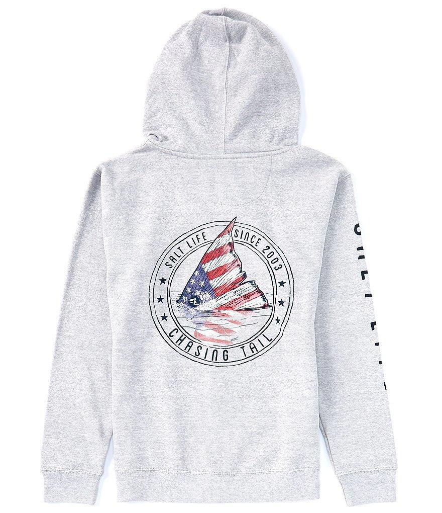 Salt Life Redfish Stars Stripes Zip Graphic Hoodie Product Image