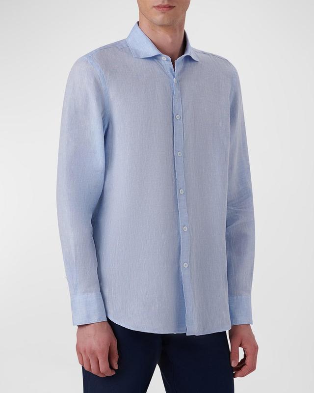 Mens Linen Sport Shirt Product Image