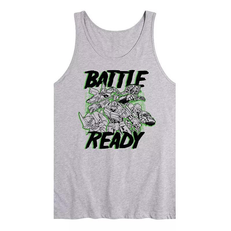 Mens Transformers Battle Ready Graphic Tank Top Product Image