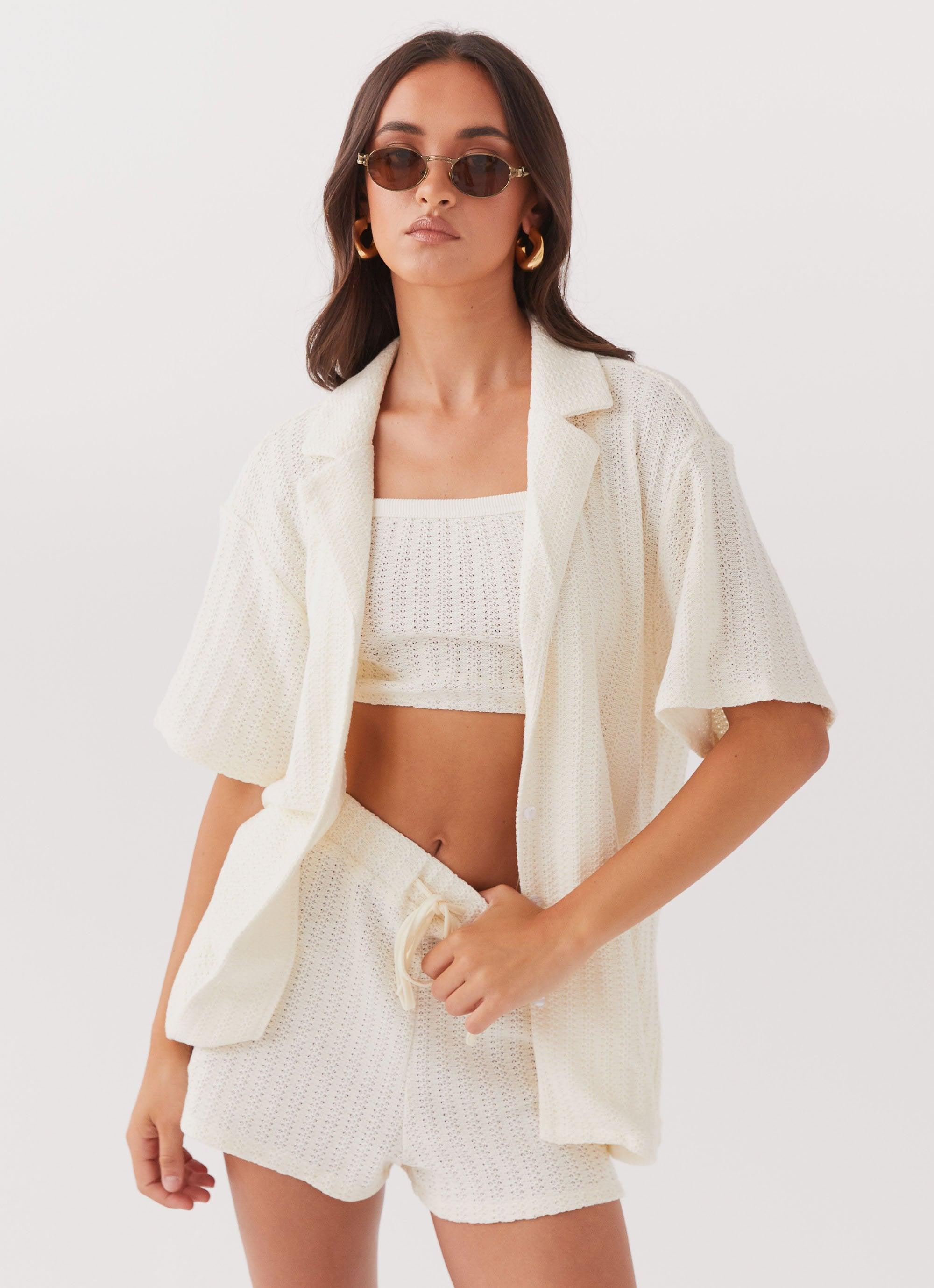 By The Bay Knit Top - Ivory Product Image