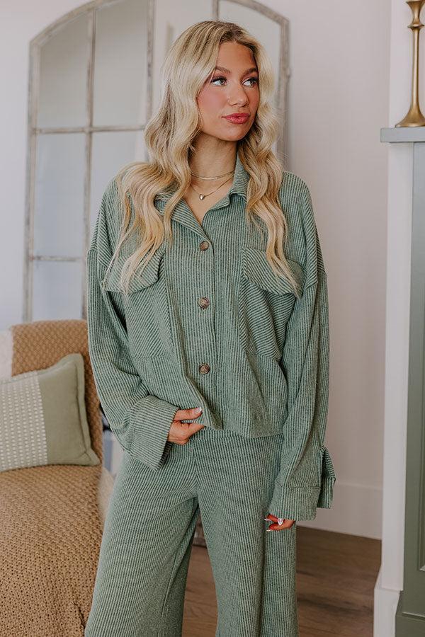 Best Season Of All Button Up In Sage Product Image