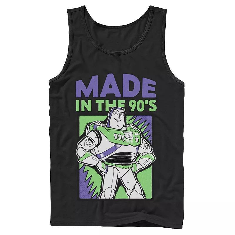 Disney / Pixars Toy Story 4 Buzz Lightyear Mens Made In The 90s Tank Top Athletic Grey Product Image