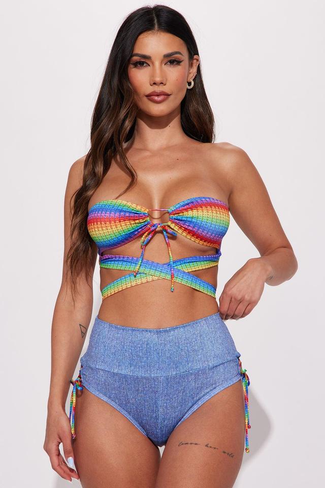 Gold Under The Rainbow Pride 2 Piece Dance Set - Multi Color Product Image