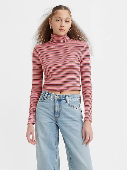 Levi's Ribbed Turtleneck Top - Women's Product Image