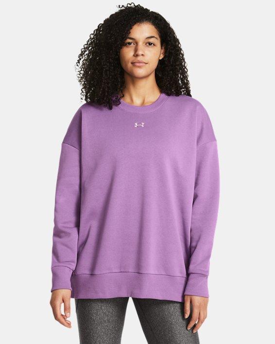 Women's UA Rival Fleece Oversized Crew Product Image