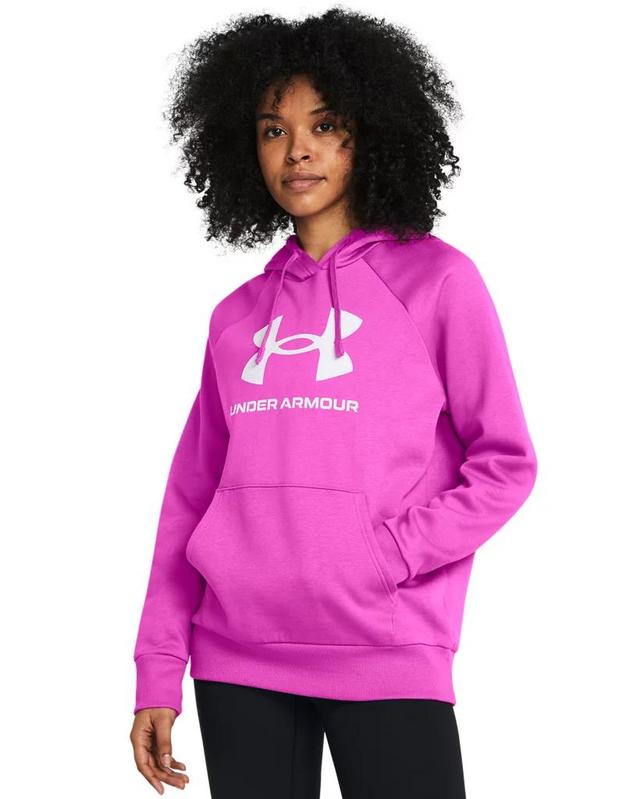 Women's UA Rival Fleece Big Logo Hoodie Product Image