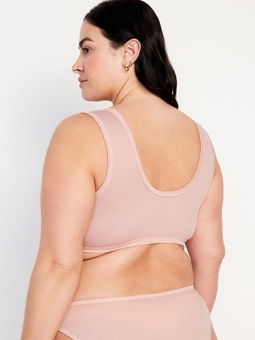 Rib-Knit Bralette Top Product Image