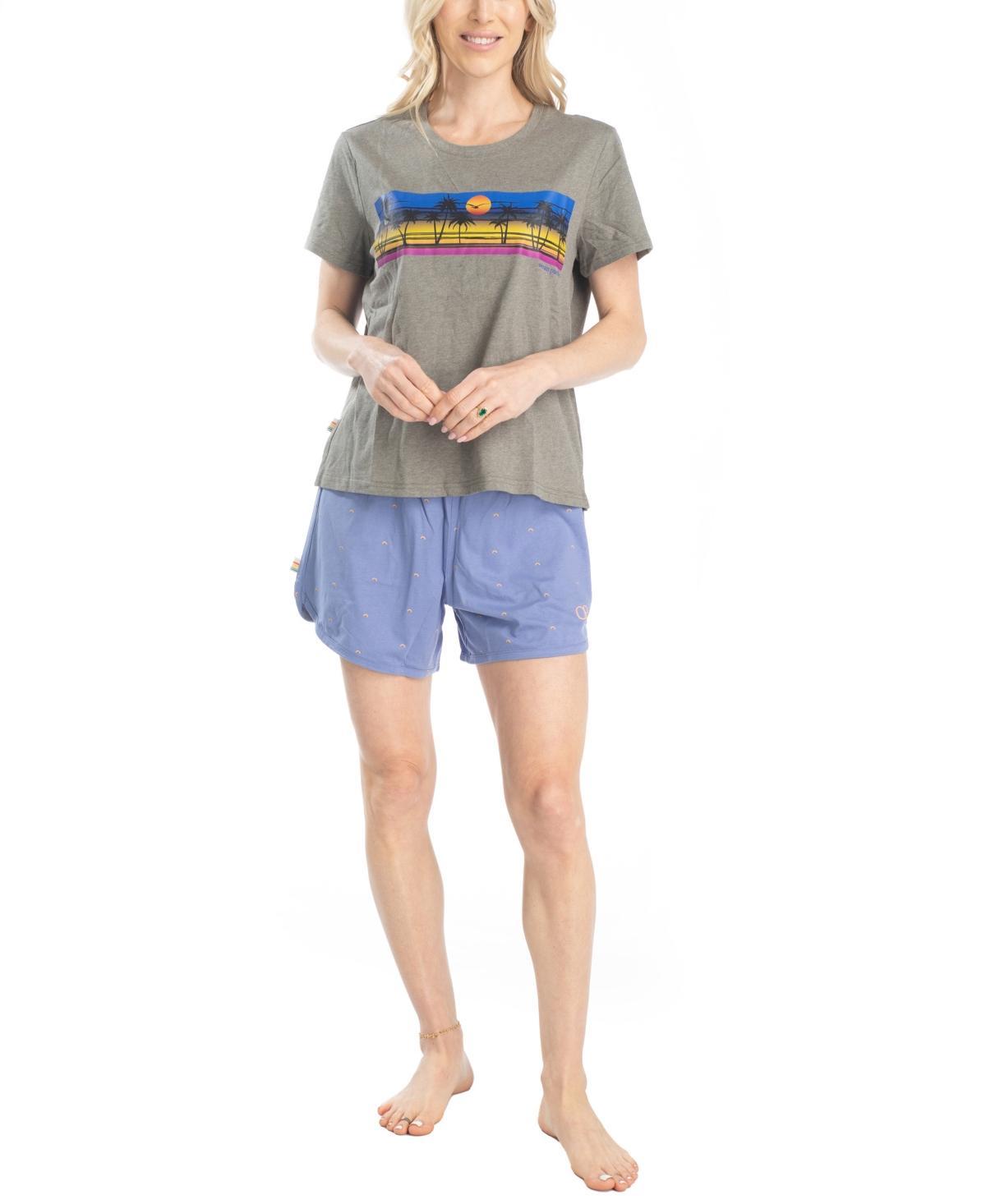 Womens Ocean Pacific Day Breakers Tee and Shorts Set Product Image