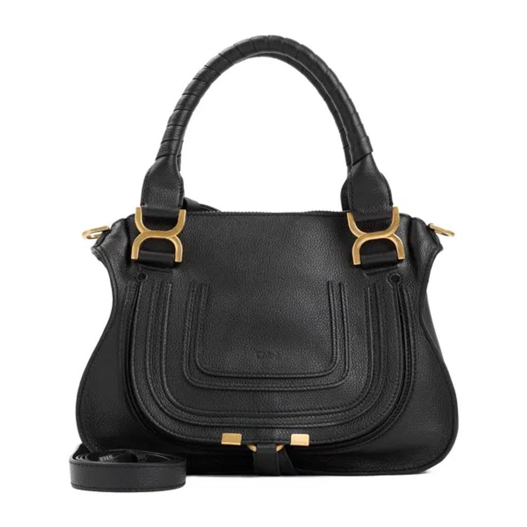 Small Marcie Tote Bag In Black Product Image