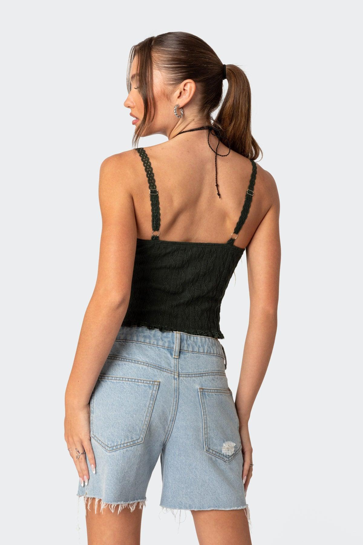 Lacey Knit Tank Top Product Image