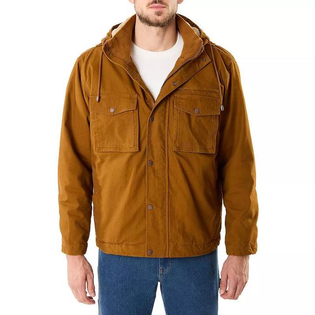 Smiths Workwear Sherpa-Lined Duck Canvas Hooded Work Jacket, Mens Product Image