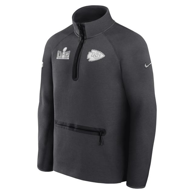 Kansas City Chiefs Super Bowl LVIII Opening Night Tech Fleece Nike Men's NFL 1/2-Zip Top Product Image