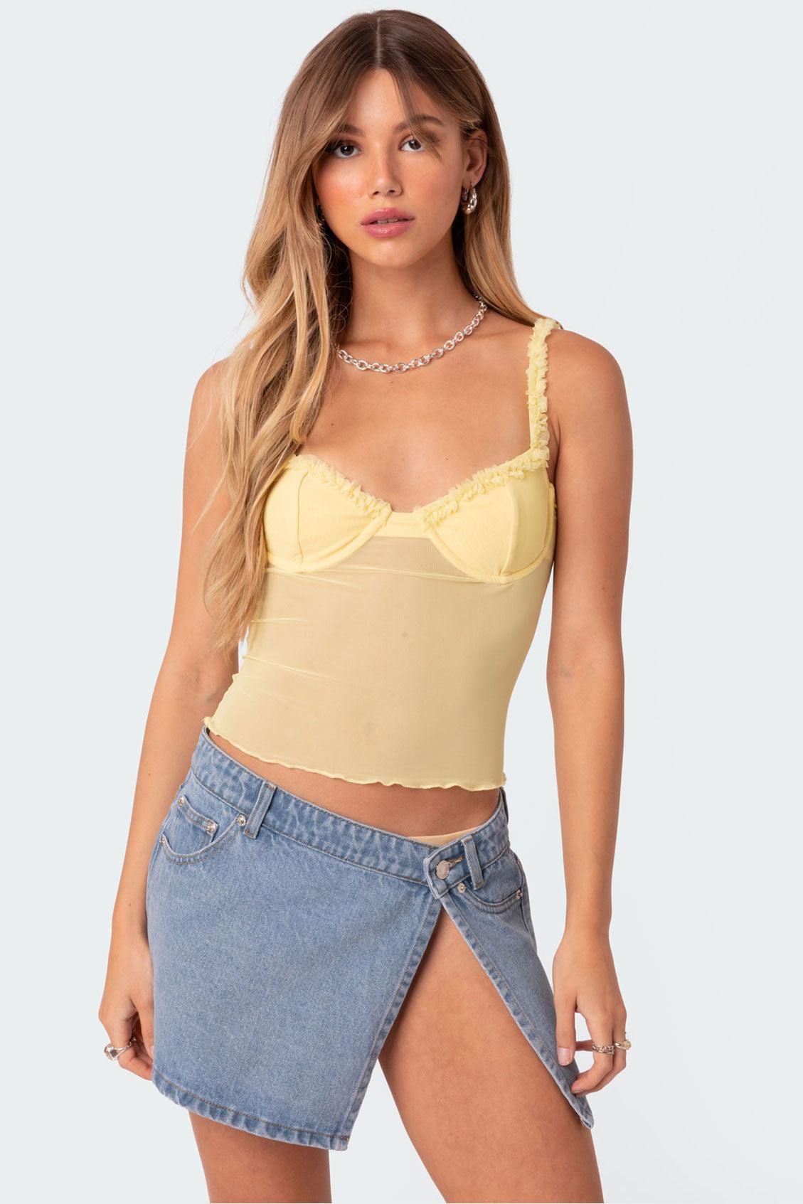 Mercy Sheer Mesh Bra Top Product Image