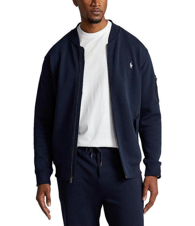 Polo Ralph Lauren Big & Tall Double-Knit Full-Zip Bomber Jacket Product Image