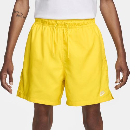 Nike Mens Nike Club Flow Shorts - Mens Lightning/White Product Image