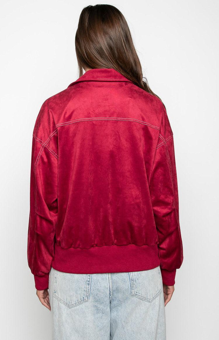 Lui Red Bomber Jacket Product Image