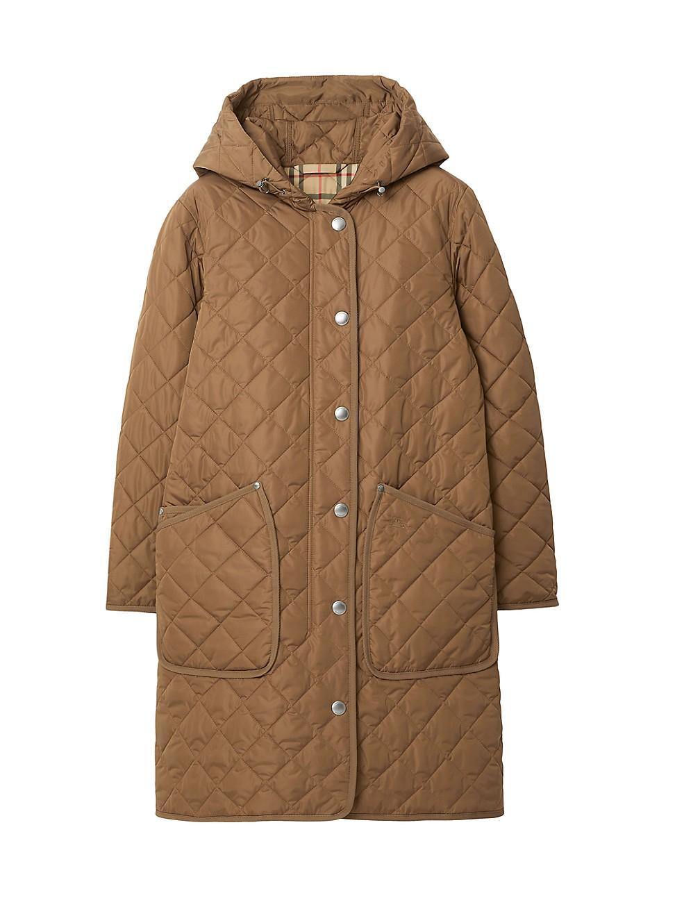 Womens Roxby Quilted Hooded Jacket Product Image