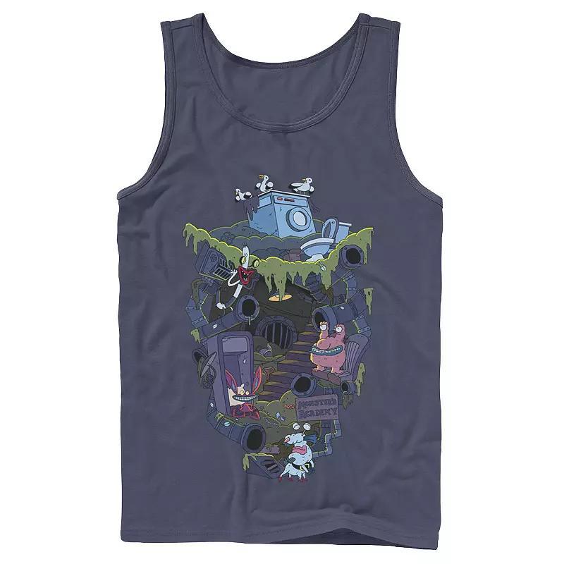 Mens Nickelodeon Aaahh!!! Real Monsters Underground Academy Tank Top Grey Product Image