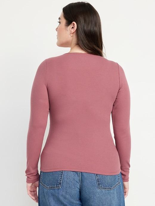 Twist-Front Ribbed Top Product Image