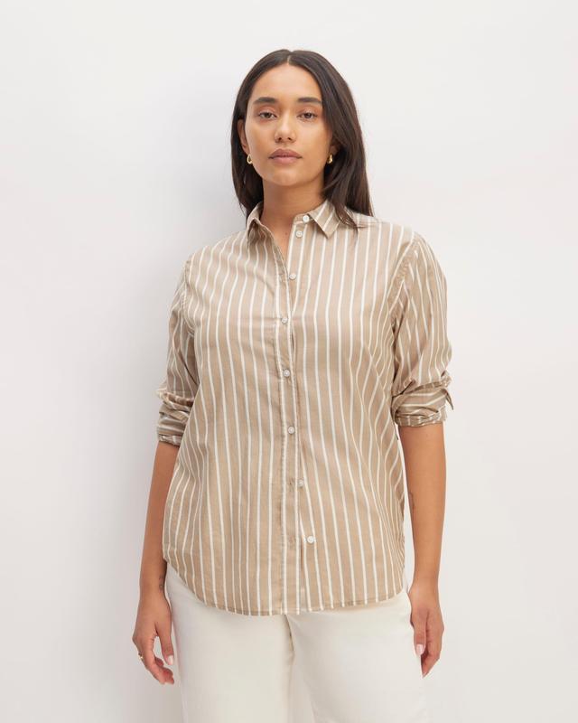 The Silky Cotton Relaxed Shirt Product Image