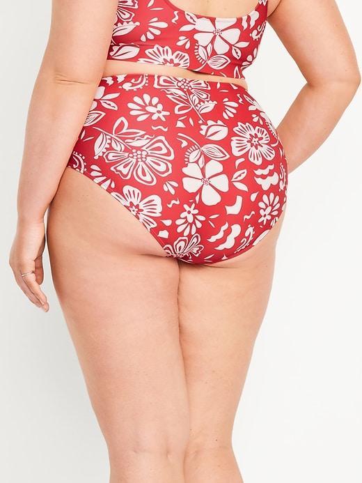 High-Waisted French-Cut Bikini Swim Bottoms Product Image