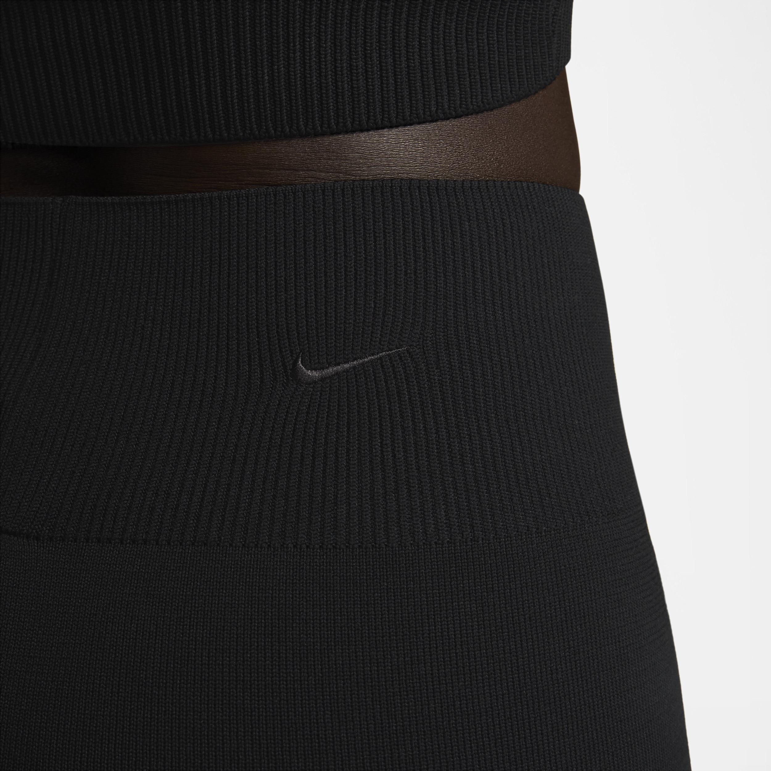 Womens Nike Sportswear Chill Knit Tight High-Waisted Sweater Flared Pants Product Image