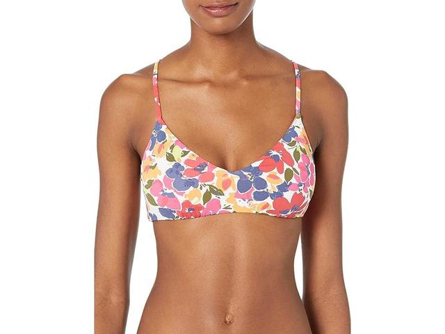 Roxy Printed Beach Classics Athletic Top (Bijou Blue Tropical Daze) Women's Swimwear Product Image