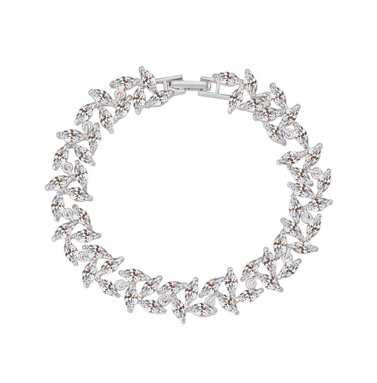 Tennis Bracelet for Women with Marquise Cut Cubic Zirconia Product Image