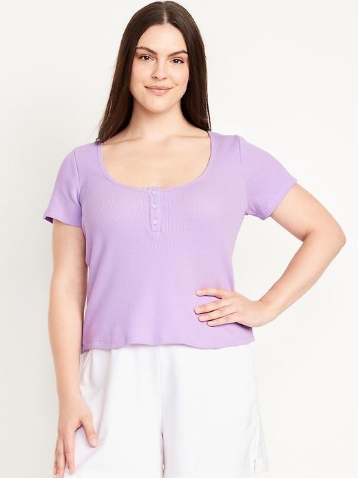 Waffle Lounge Short-Sleeve Top Product Image