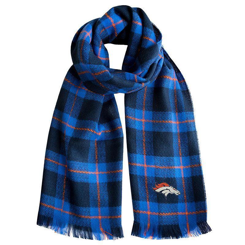 Womens Little Earth Denver Broncos Plaid Blanket Scarf Product Image