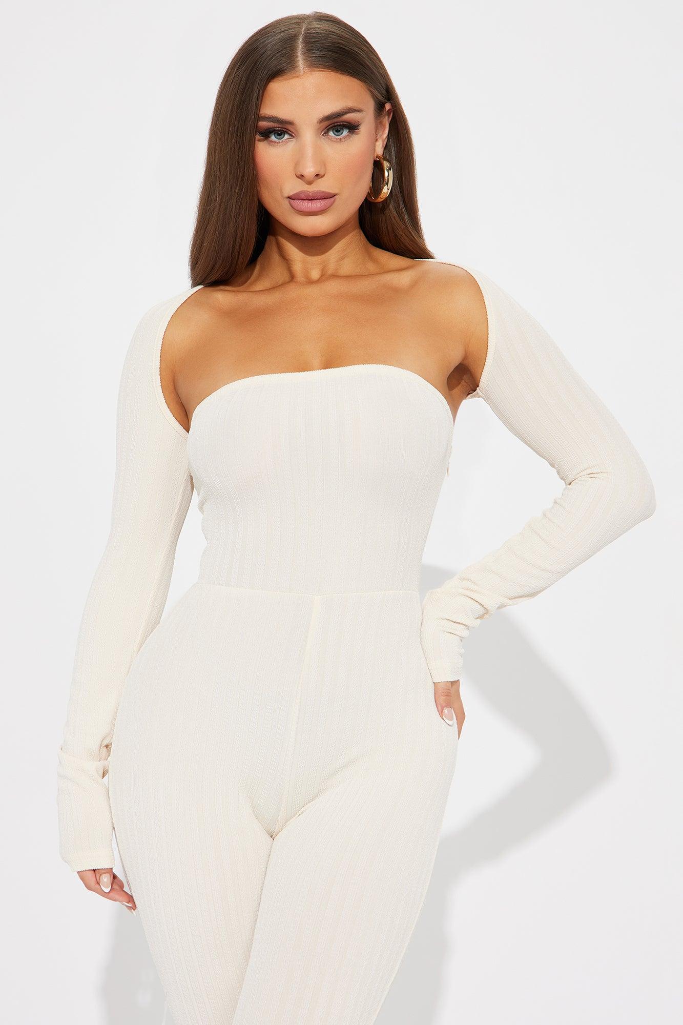 Day To Day Jumpsuit Set - Cream Product Image