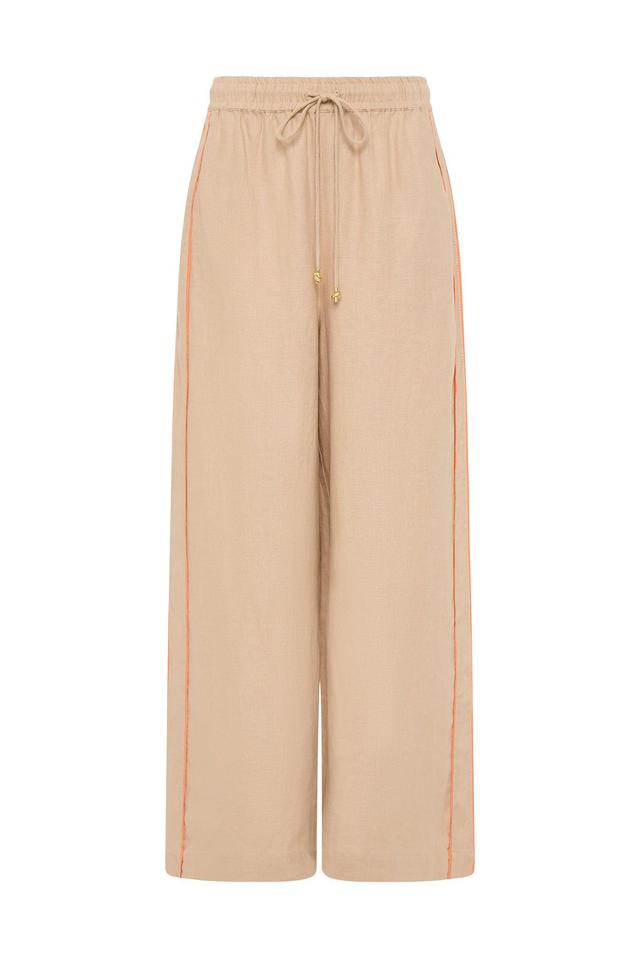 Drawn Washed Linen Pant Product Image