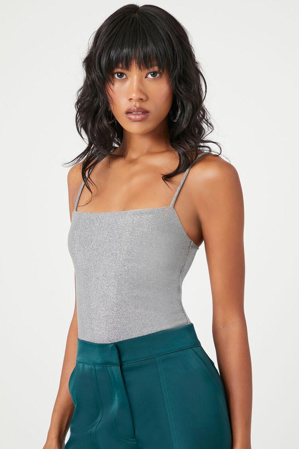 Glitter Cami Bodysuit | Forever 21 Product Image