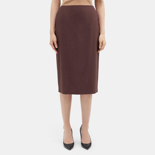 Sevona Stretch Wool High-Waist Pencil Skirt | Theory Outlet Product Image