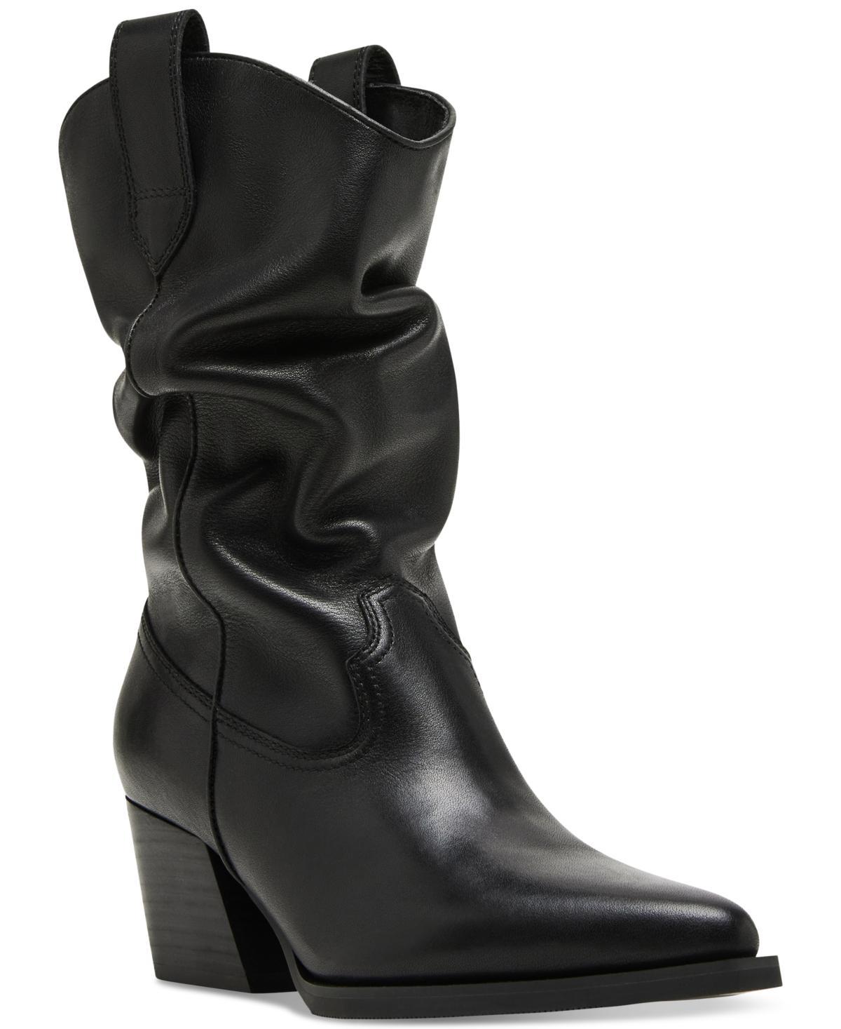 Steve Madden Womens Taos Slouchy Pointed-Toe Western Boots Product Image