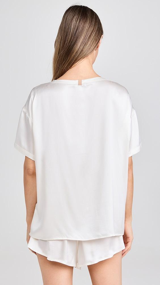 Lunya Washable Silk Tee Short Set | Shopbop Product Image