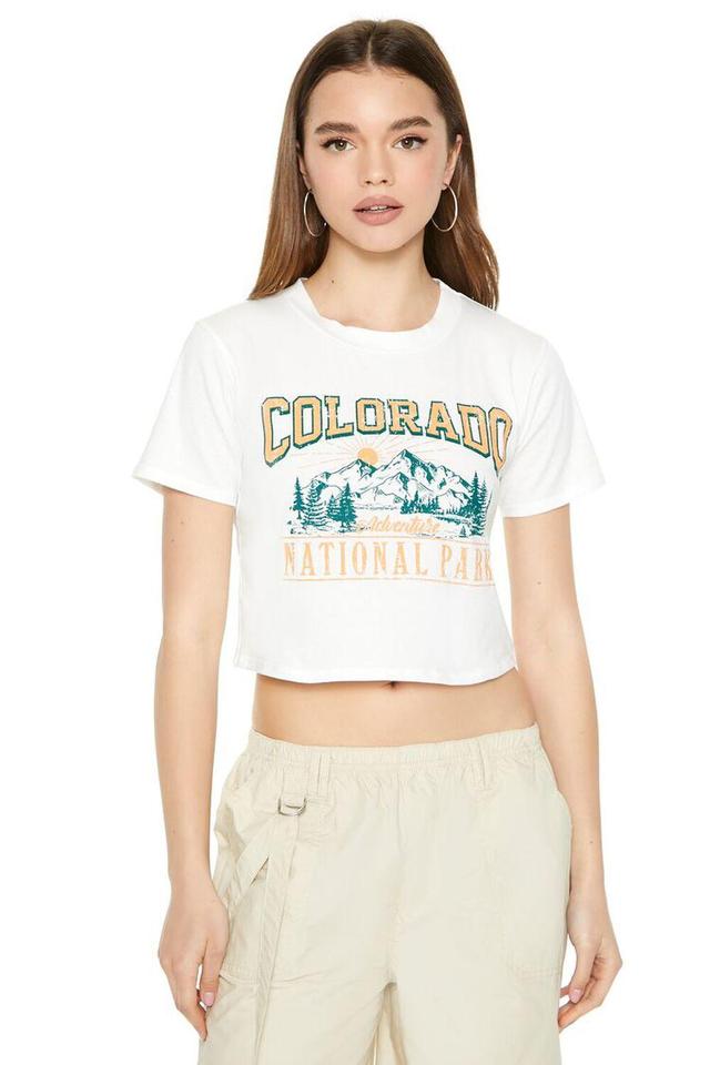 Colorado Graphic Cropped Tee | Forever 21 Product Image