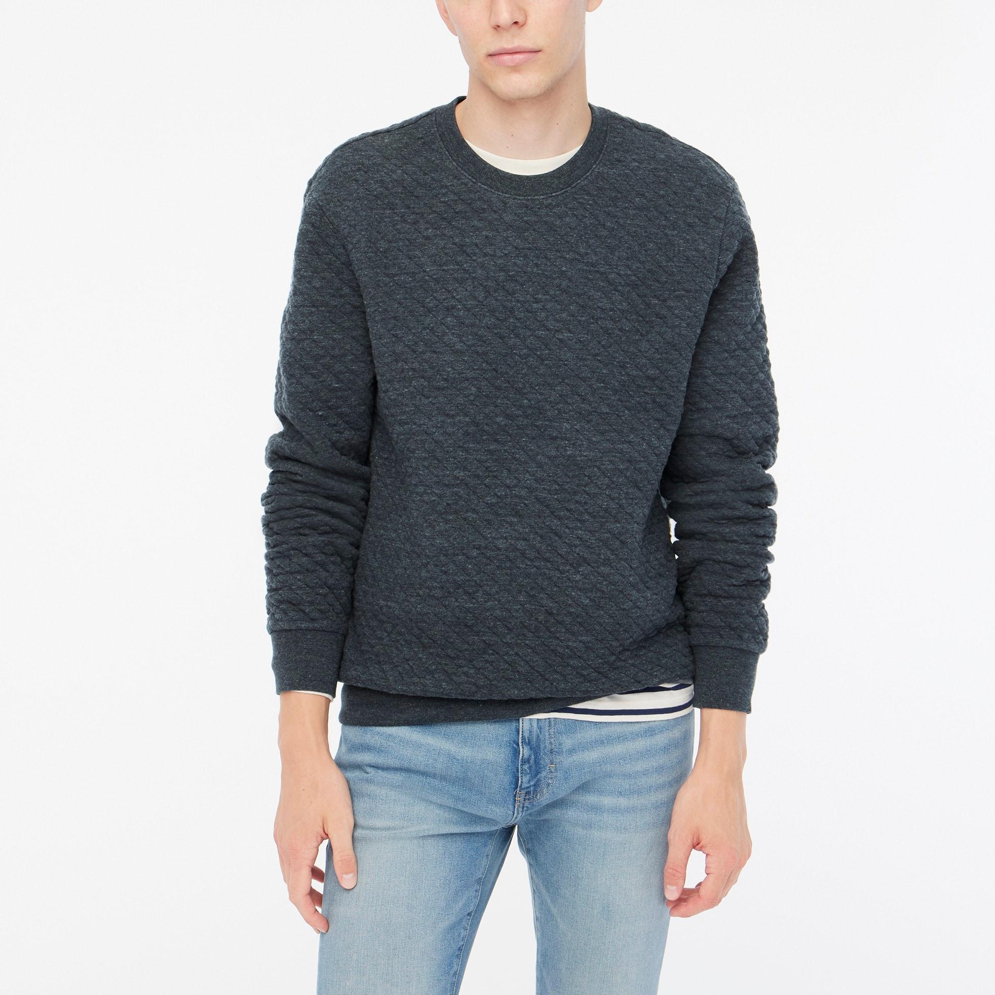 Quilted crewneck sweatshirt Product Image